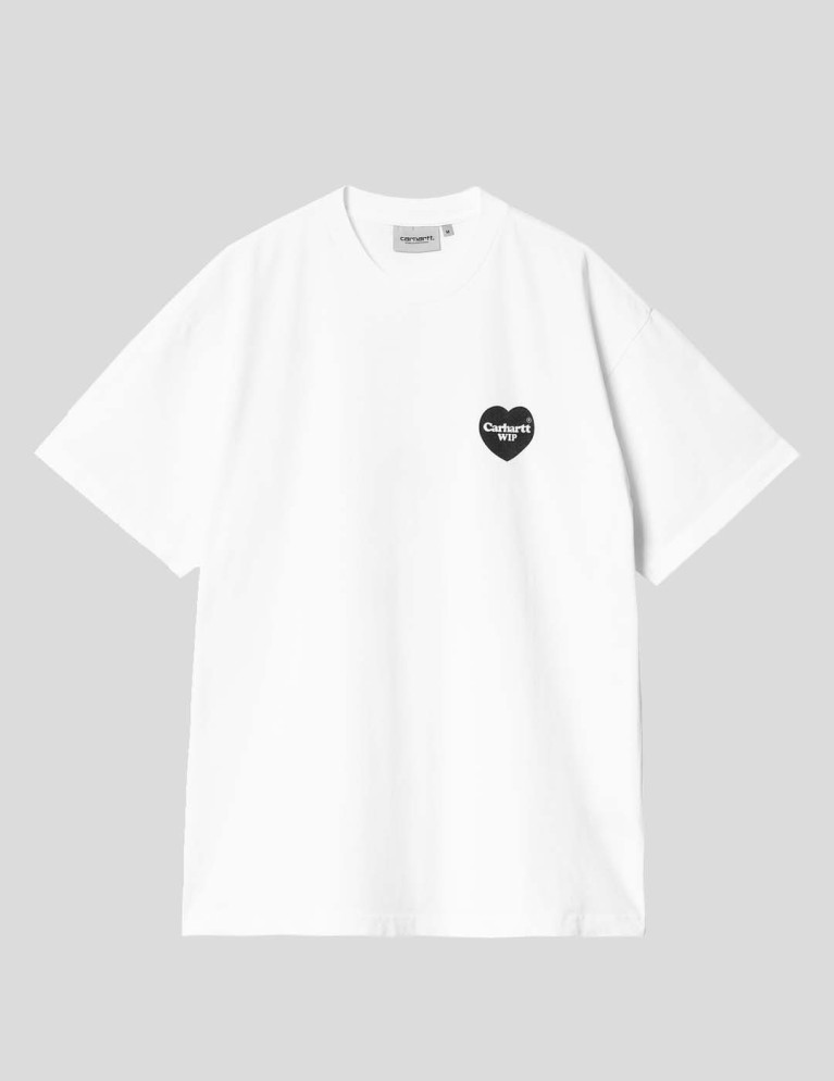 T-shirt CARHARTT WIP heart bandana tee white/black